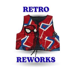 Upcycled Printed Towel Gilet