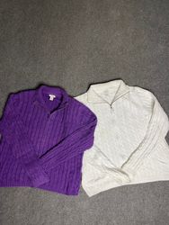 LL Bean Zipper Knitwear