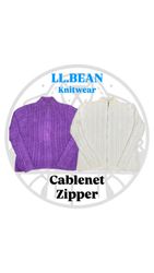 LL Bean Zipper Knitwear