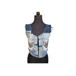 UPCYCLED DENIM WAISTCOAT RING