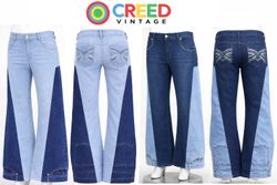 CR1315 Jeans Flare Bi-Tonal Reciclados