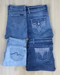 JA 0576 Women’s Embellished Flared Jeans