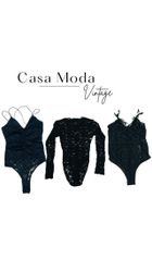 Gothic Black Date Night Body Suit 1302261