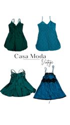 Y2K All Green Sexy Slip Dresses 1402261