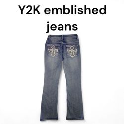 Jeans decorati Y2K