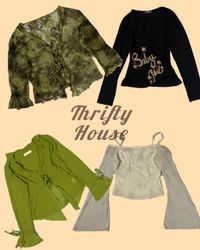 Soft Grunge Treasures Y2k Tops(TH/209)