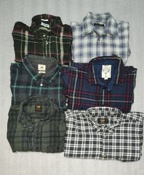 Lee/Levi's/wrangler/diesel flannel shirts