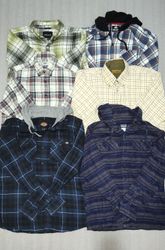 Barbour and mix brands flannel shirts