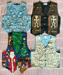 Denim embroidery waistcoat 20 pieces