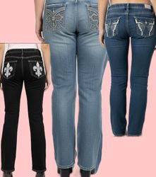 Y2K verzierte Jeans Premium-Jeans