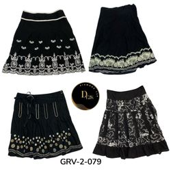 Black Cotton Skirt – Comfortable Everyday Wear (GR..
