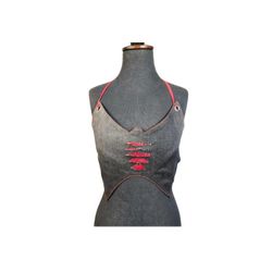 UPCYCLED BUTTERFLY DENIM TOP