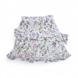 SA#424 Beautiful Women's Floral Poly Mini Skirts