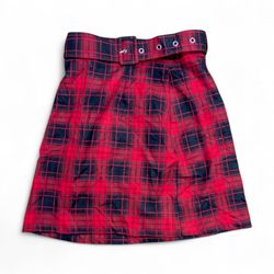 SA#425 Saia Mini Cinturada em Xadrez Bonita para M..