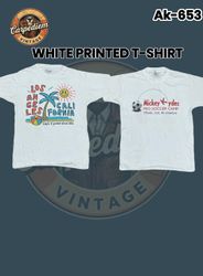 White printed T-shirts Ak-653