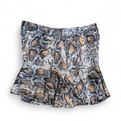 SA#430 Y2k animal print poly mini skirts
