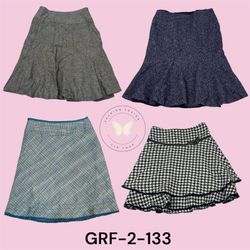 Premium Merino Wool Midi Skirt  (GRF-2-133)