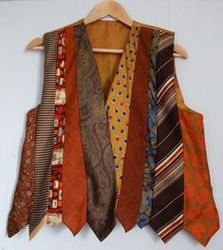 Upcycle Tie quilt wast