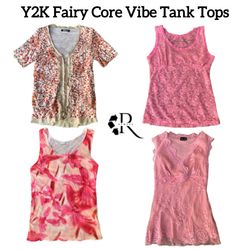 Y2K Fairy Core Vibe Tank Tops Rw-1585