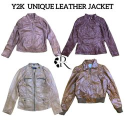 Y2K Unique Leather jackets Rw-1594