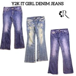 Y2K IT Girl Denim jeans Rw-1596