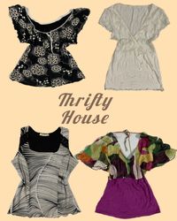 Soft Girl Thrift Finds Y2k Tops(TH/218)