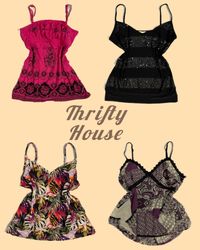 Preloved & Pretty Y2k Cami Tops(TH/220)