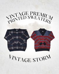 Vintage Premium Printed Sweaters
