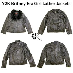 Y2K Britney Era Girl Leather Jackets RW-1597