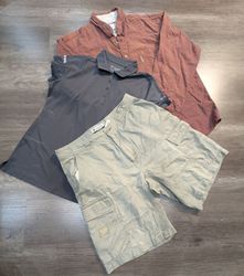 3860 - Camisas de mangas curtas e longas Columbia,..