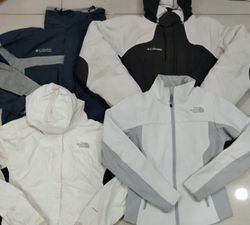 The north face and columbia jacket