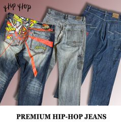 Premium Hip Hop Jeans including Academiks, FUBU, E..