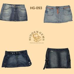 Y2K einzigartige Denim-Mini-Röcke (HG-093)