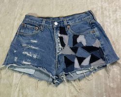 Levis upcycle denim shorts