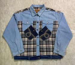 Levis upcycle button down shirts