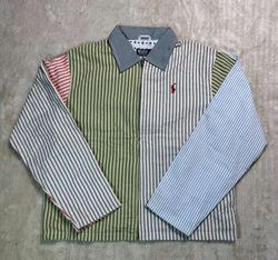 Polo Ralph Lauren patchwork upcycle  Harrington ja..