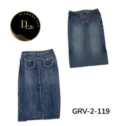 Y2K Long Denim Skirt – Vintage Inspired High Waist..