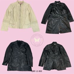 Women’s Genuine Leather Biker Jacket – Slim Fit  (..