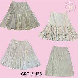 Women’s White Cotton Skirt – Soft Breathable Summe..