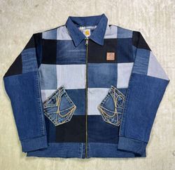 Carhartt patchwork upcycle detroit jacket