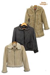 💥 RV2238 Suede Shearling Coats