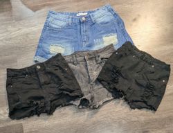 3909 - Y2K Style Denim Shorts