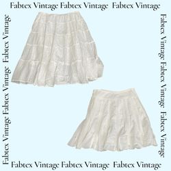 (FV-919) Y2K White Cotton Fairy Skirts