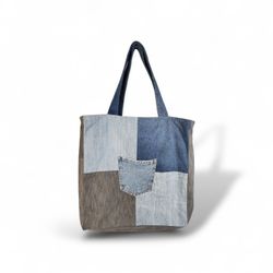 UPCYCLED DENIM TOTE BAG