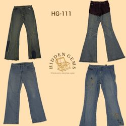 Y2K Einzigartige Bootcut-Jeans (HG-111)