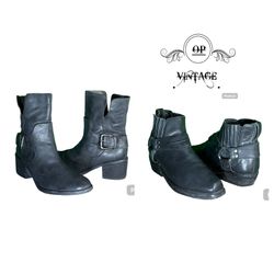 Op vintage 171 Short Buckle Style Biker Boots
