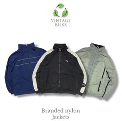 Chaqueta cortavientos vintage de marca premium JL-..