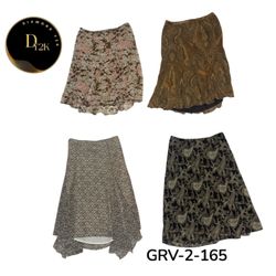 Mix Printed Poly Skirt – Vintage Style Collection ..