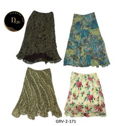 Y2K Printed Poly Skirt Mix – Classic & Chic (GRV-2..