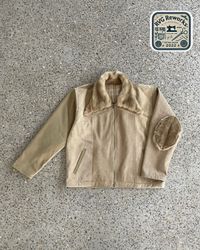 Upcycled Faux Fur Workwear Jacket